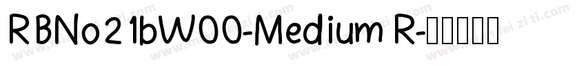 RBNo21bW00-Medium R字体转换